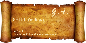 Grill Andrea névjegykártya